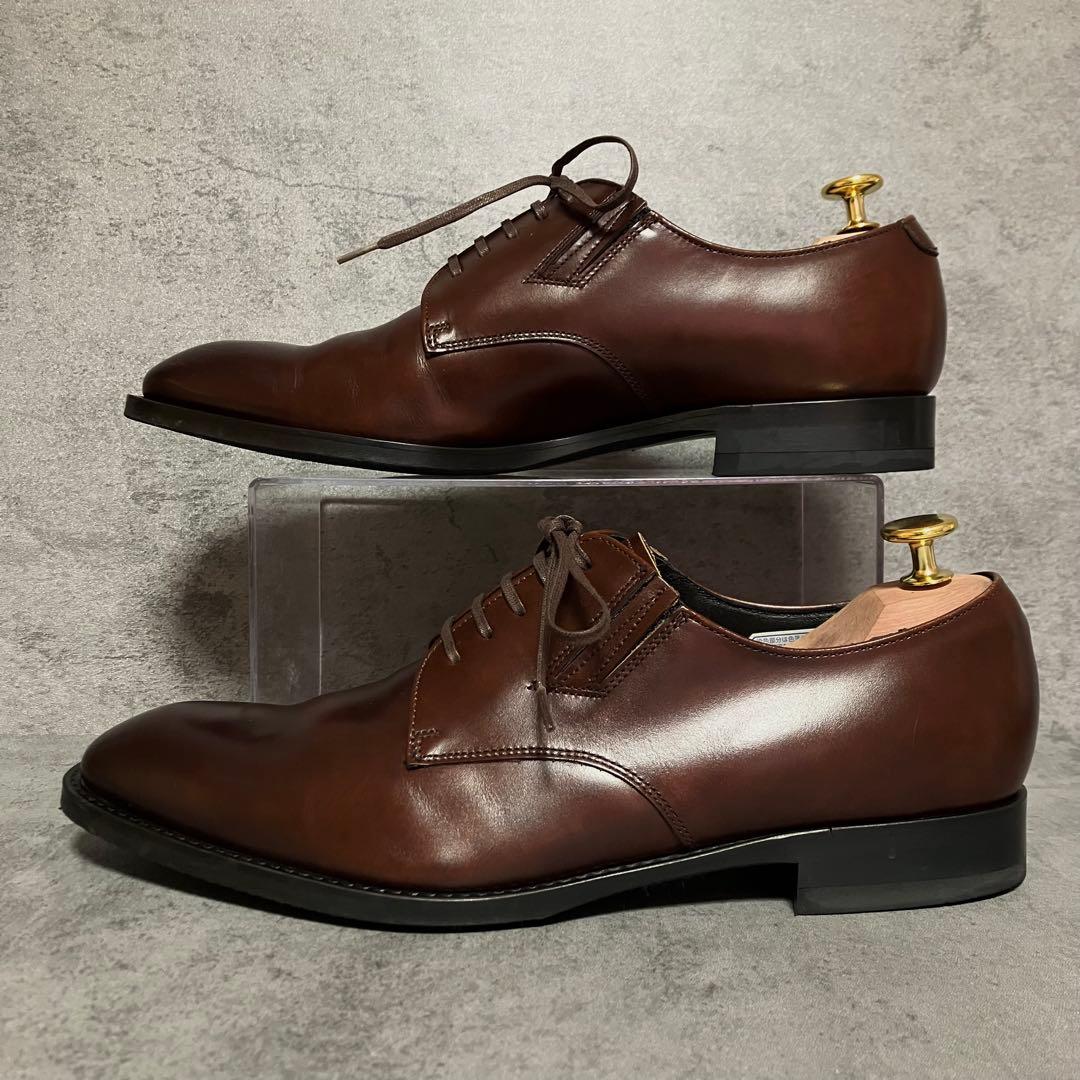 極美品 リーガル ビジネスシューズ プレーントゥ 30MR ブラウン 2248