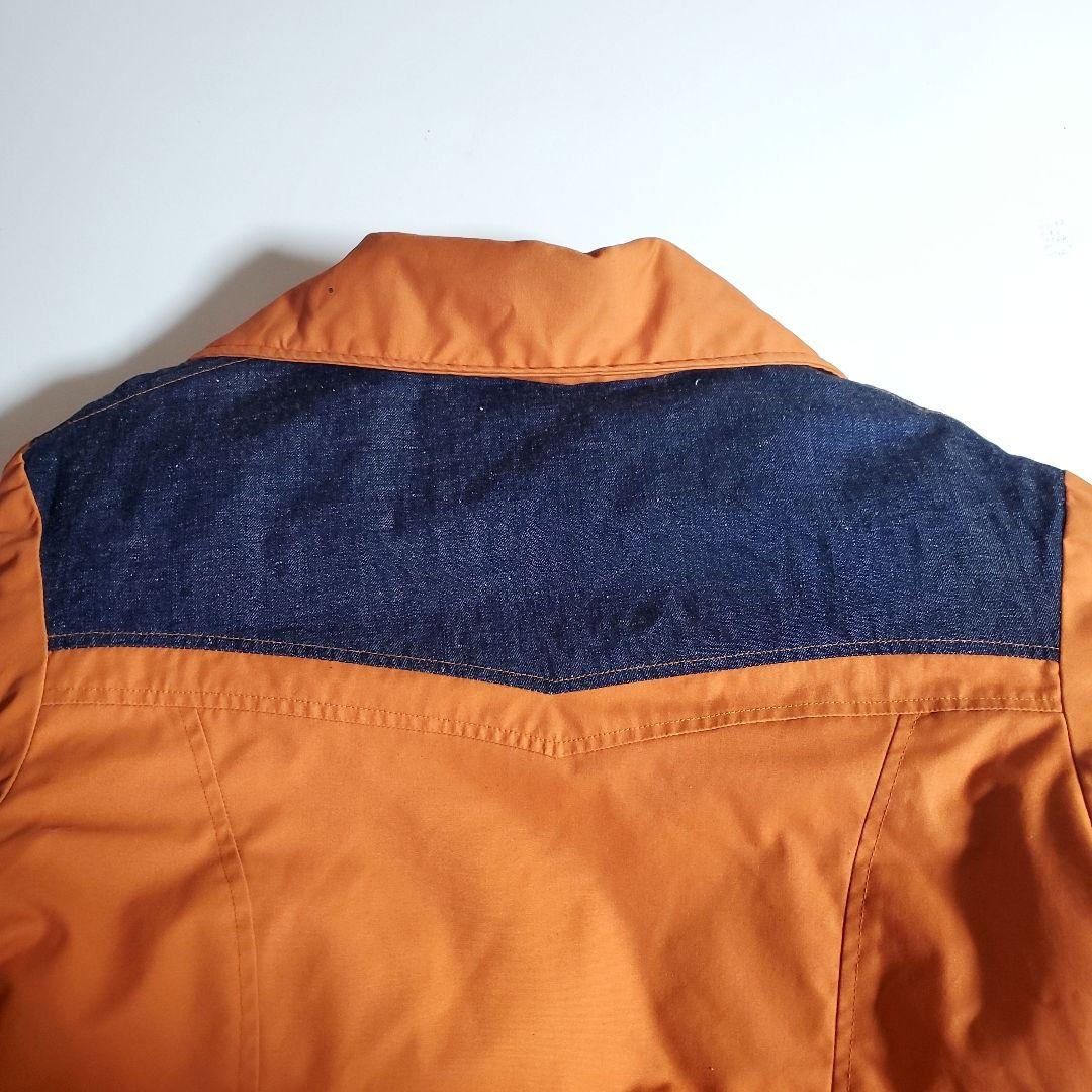 Levi's RED TAB オレンジ 濃紺 デニム ダウンジャケット - メルカリ