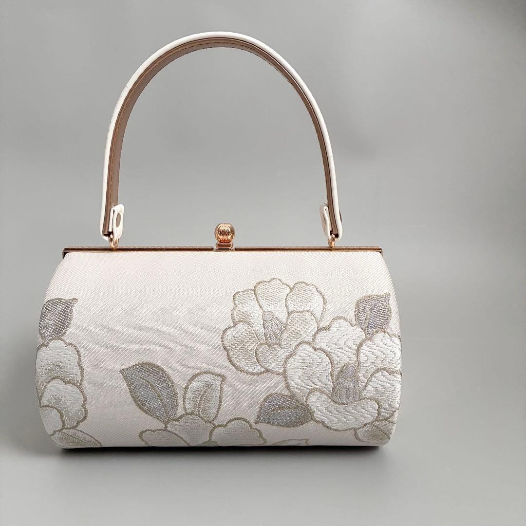 白椿]織生地草履バッグセット フリーサイズ 成人式 卒業式