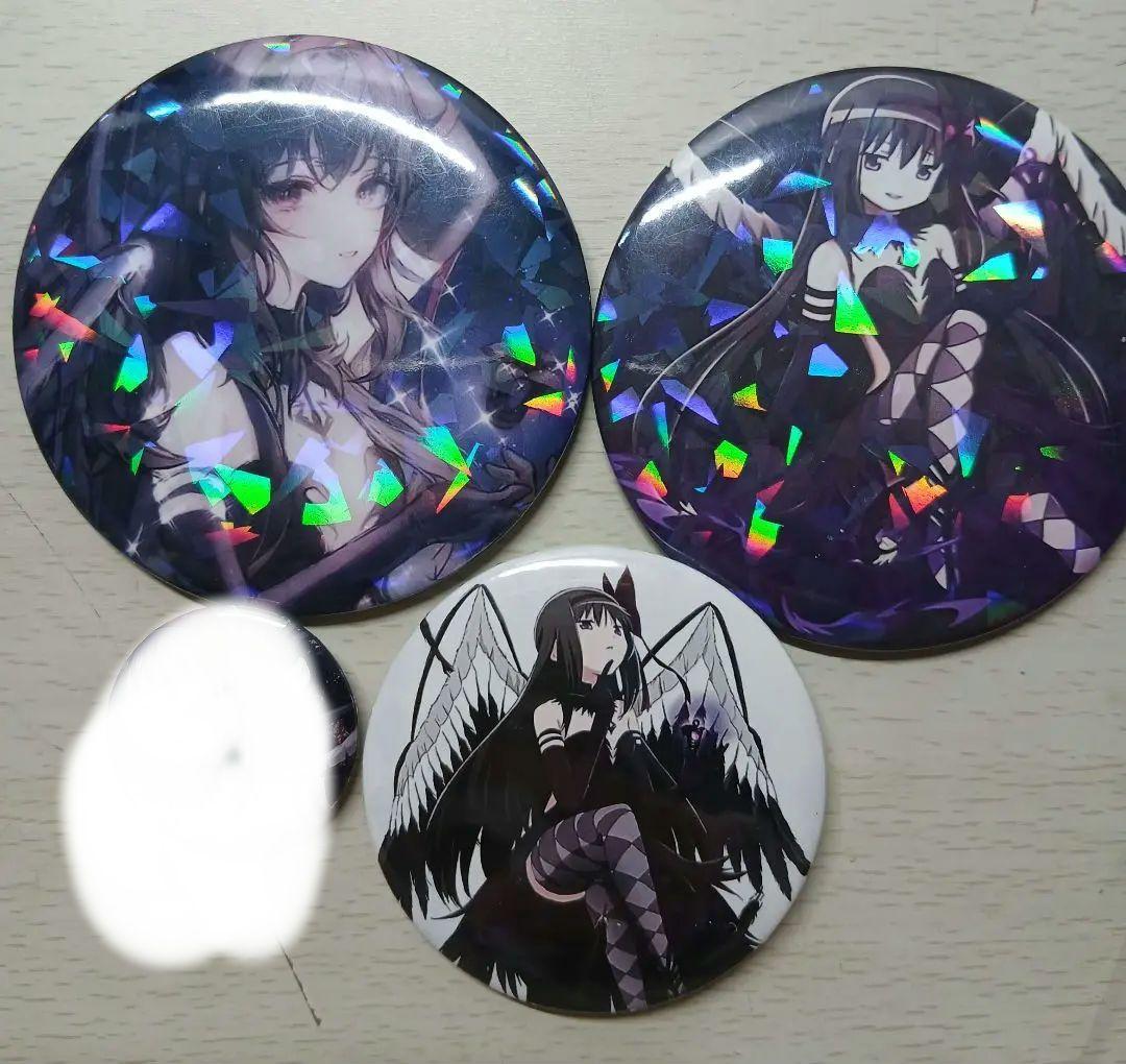 魔法少女まどか☆マギカ 暁美ほむら 悪魔ほむら 缶バッジ 75mm 3点