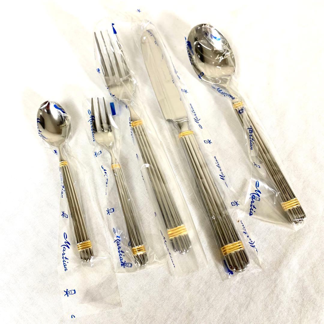 未使用】Martian カトラリーセット 25本 PATRA 蓋なし 金彩 - メルカリ