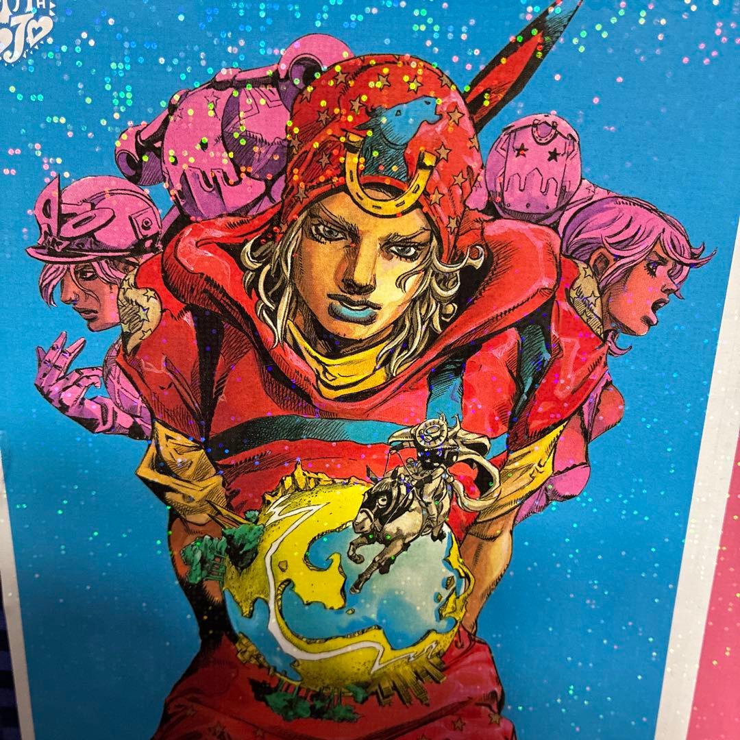 ジョジョ 7部 SBR 完走記念メッセージペーパー＆ビッグポスター
