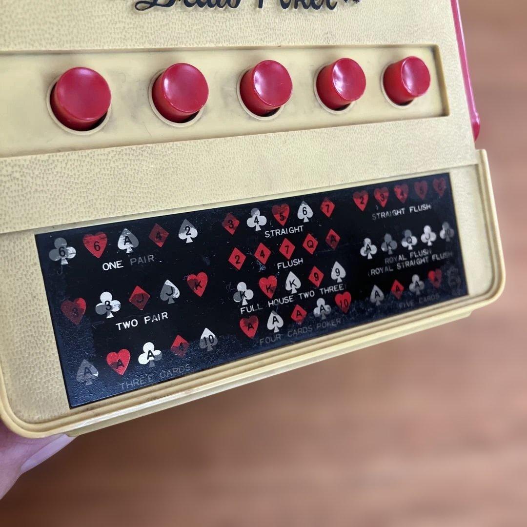 ワコー（Waco）製のヴィンテージ「ドローポーカー」スロットマシン玩具