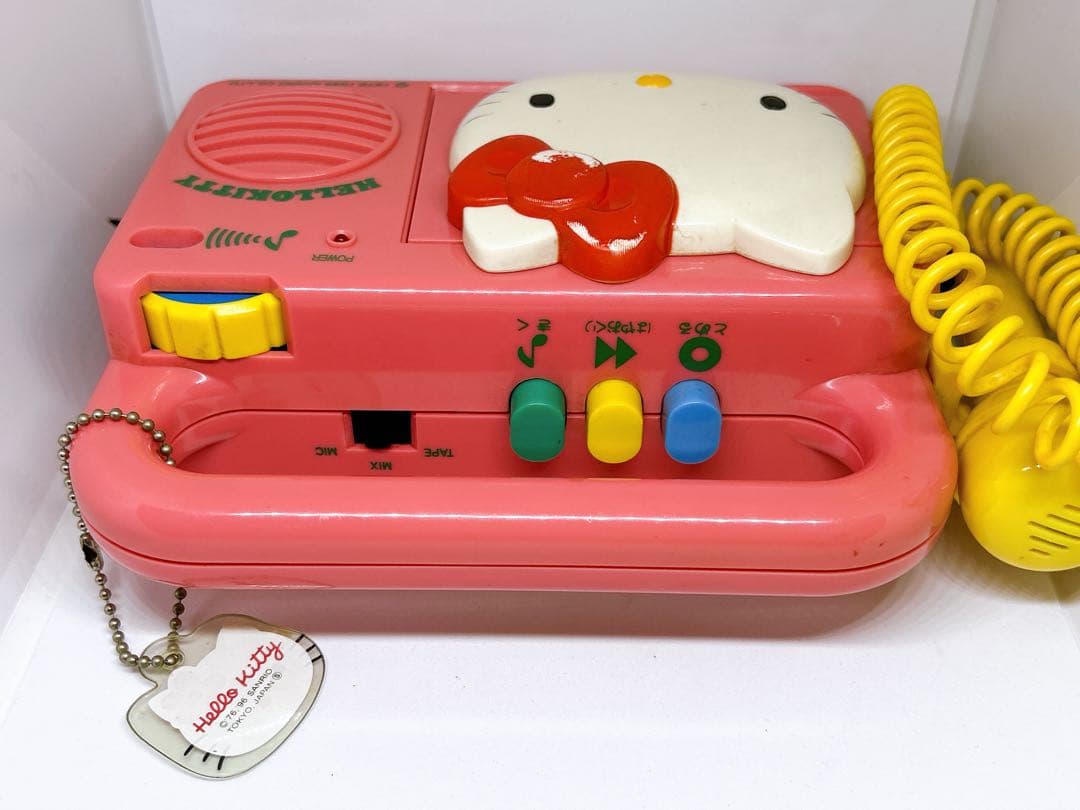 ハローキティ カラオケマイク付きカセットプレイヤー サンリオ 昭和