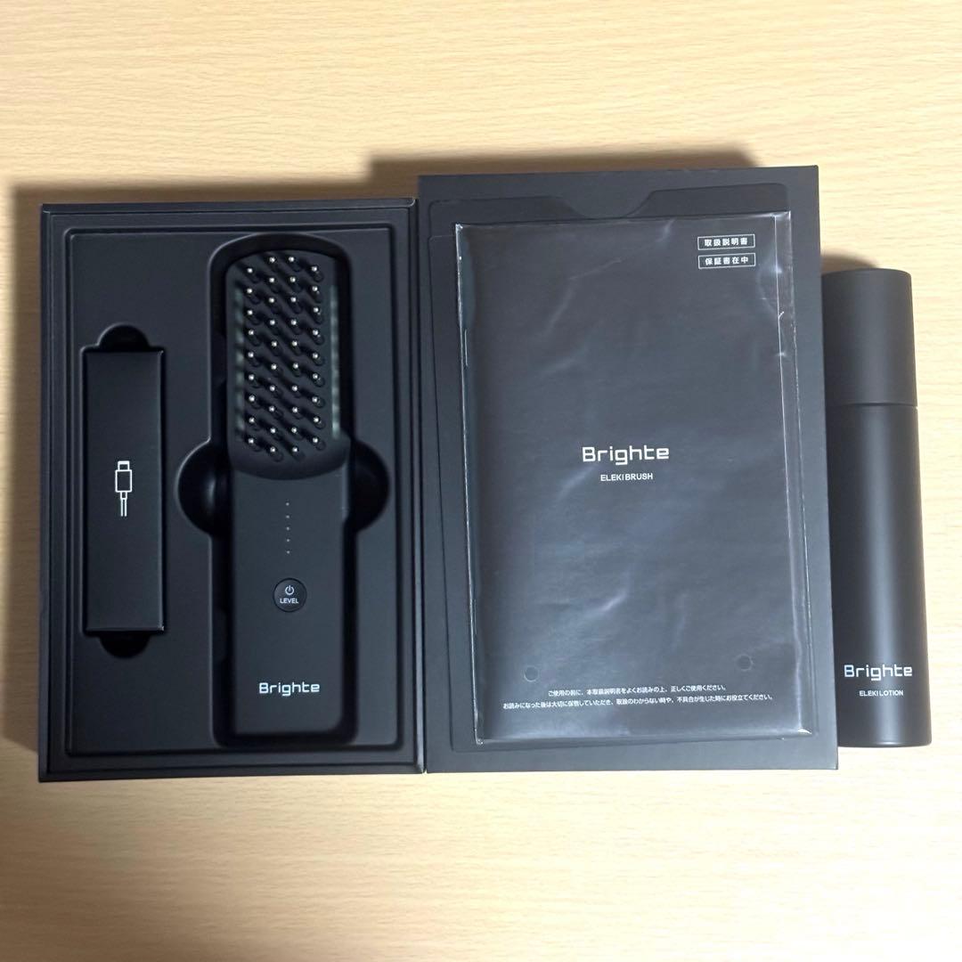 ブライト　エレキブラシブラシ型美顔器　ELEKI BRUSH　ローション付 Amazon.co.jp: 【佐々木希アンバサダー】 Brighte ブライト ELEKI