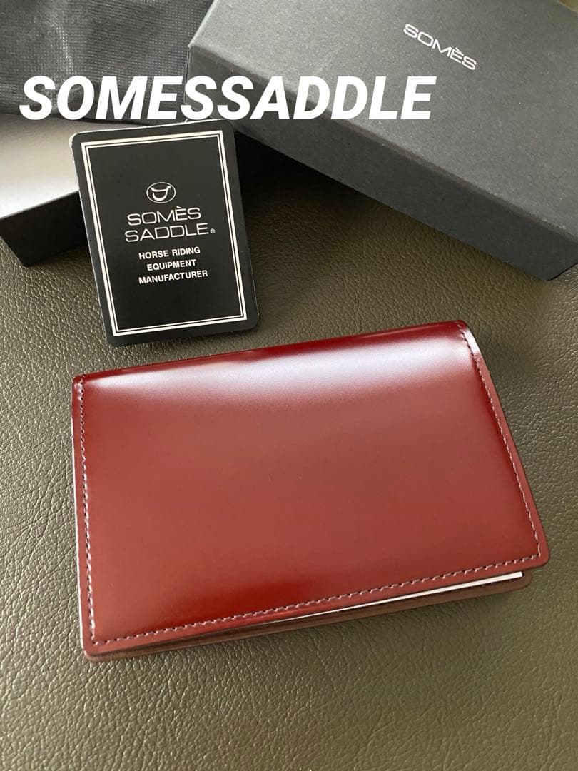 SOMES SADDLE ソメスサドル　コードバン　名刺入れ　ダークブラウン SOMES 名刺入れ (ダークブラウン) HV-23 [ソメスサドル 北海道 砂川市