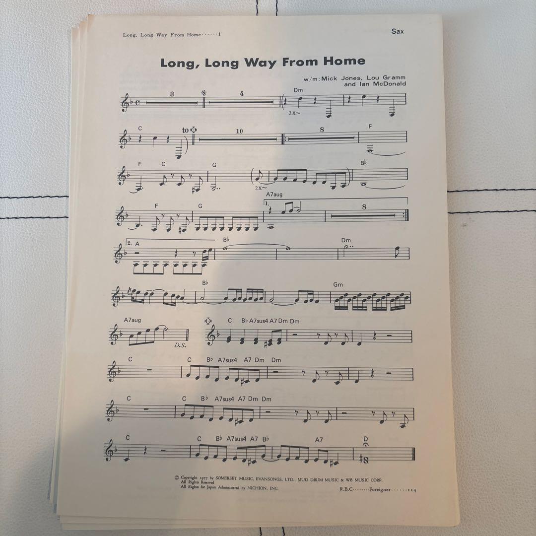 楽譜 フォリナー/FOREIGNER/ロックベストヒットコピータブ譜バンド