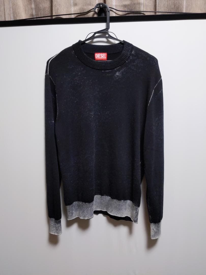 DIESEL ブラック ニットセーター
