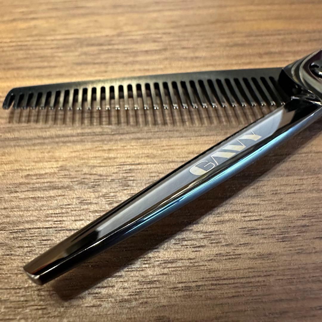GAVY セニングシザー メガネハンドル 6インチ 25% 理容 美容 鋏