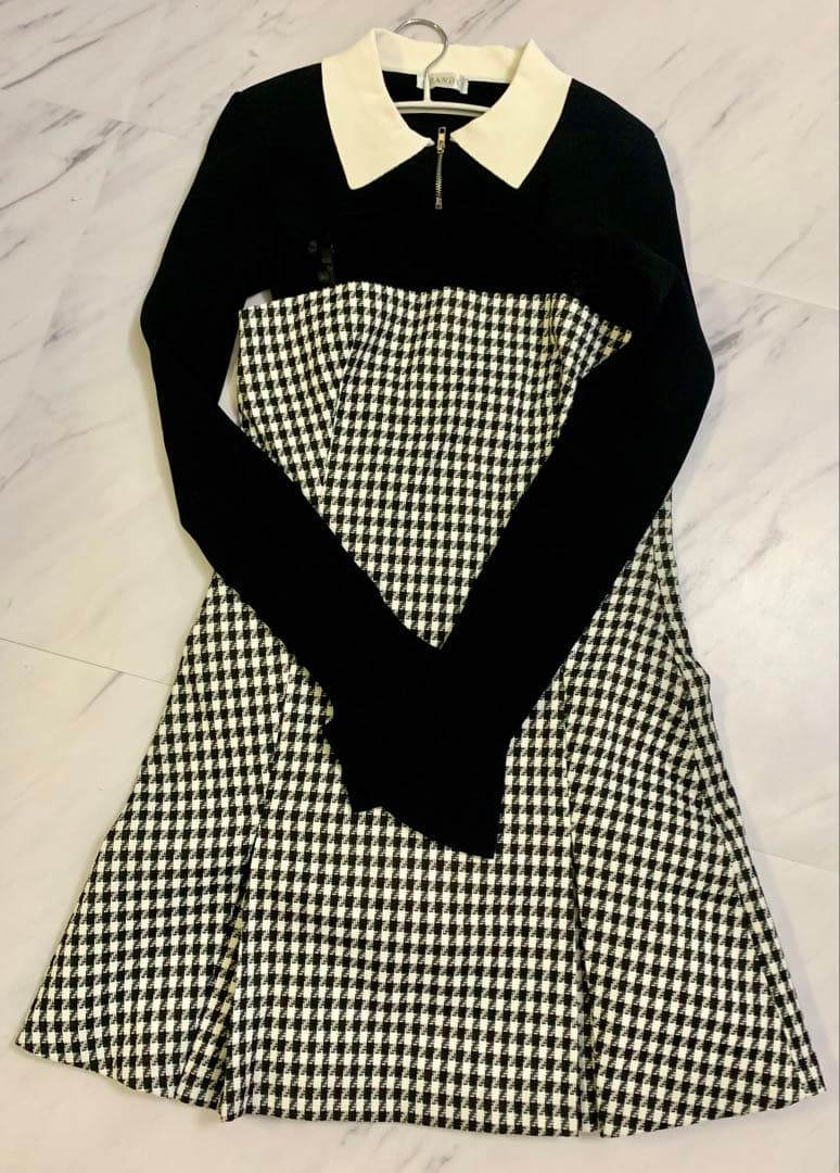 randy Houndstooth ensemble ワンピース - メルカリ