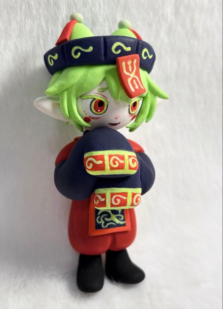 粘土フィギュア ハンドメイド キョンシー 蓄光