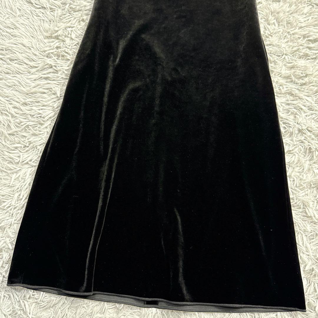 フォクシー 近年 ベロアワンピース Aライン ひざ丈 フォーマル