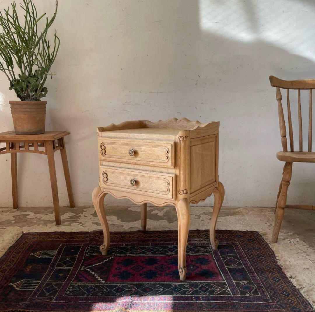 猫脚】ビンテージ チェスト 剥離 ナイトスタンド ベッドサイド