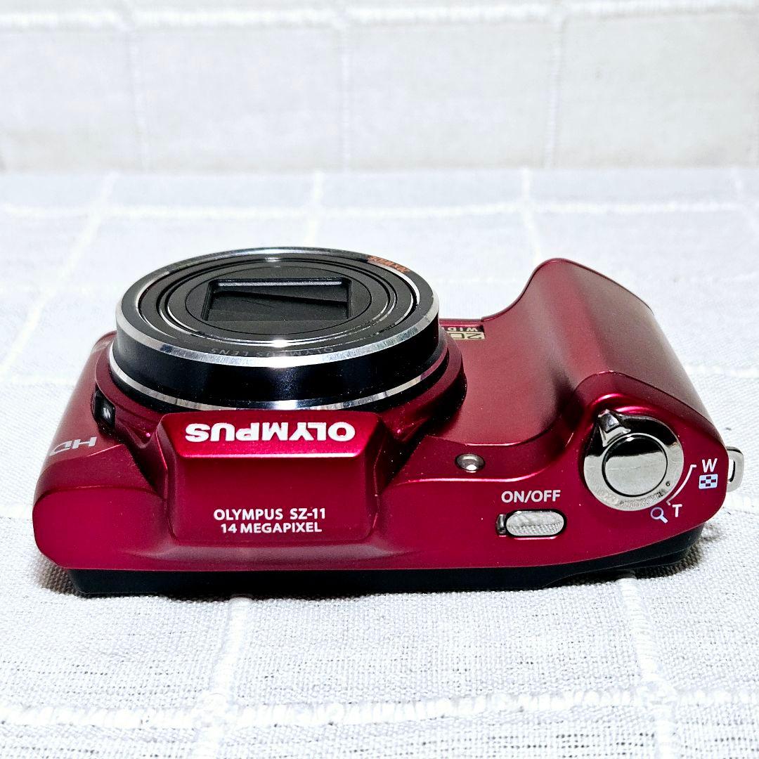 準美品 動作品 OLYMPUS sz-11 コンパクトデジタルカメラ レッド - メルカリ