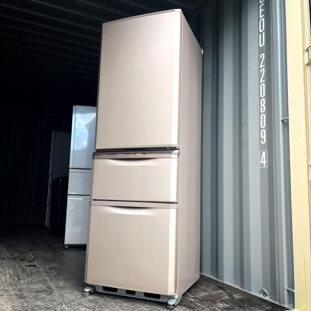 117取付無料！三菱ピンクゴールド自動製氷機付きおしゃれインテリア3