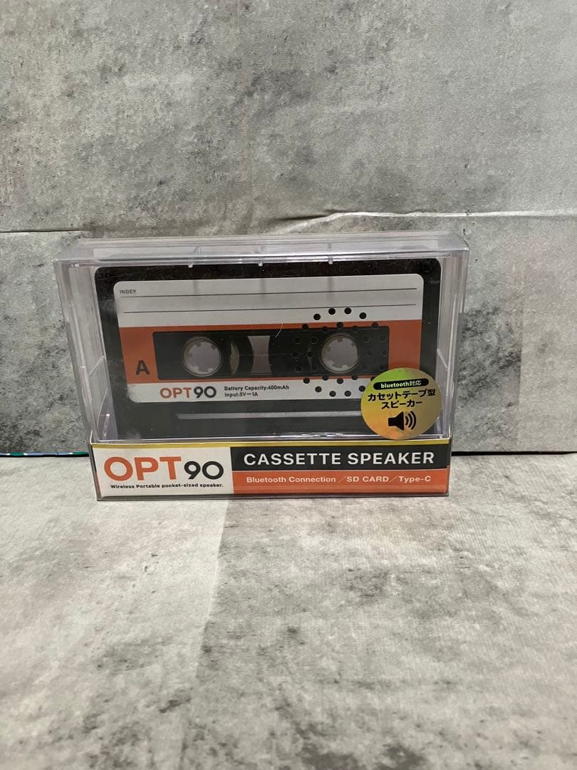 Bluetoothスピーカー カセットテープ型レトロ クリアブラック　opt90 Amazon.co.jp: opt！ Cassette Speaker オプト90 カセット スピーカー