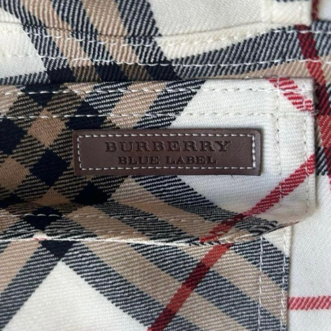 希少✨バーバリーブルーレーベル メガチェック フレアパンツ 34 Y2K