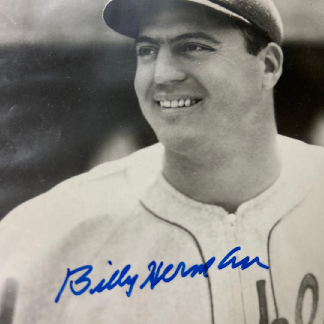 MLB ビリーハーマン ブルックリンドジャース 直筆サイン入りフォト