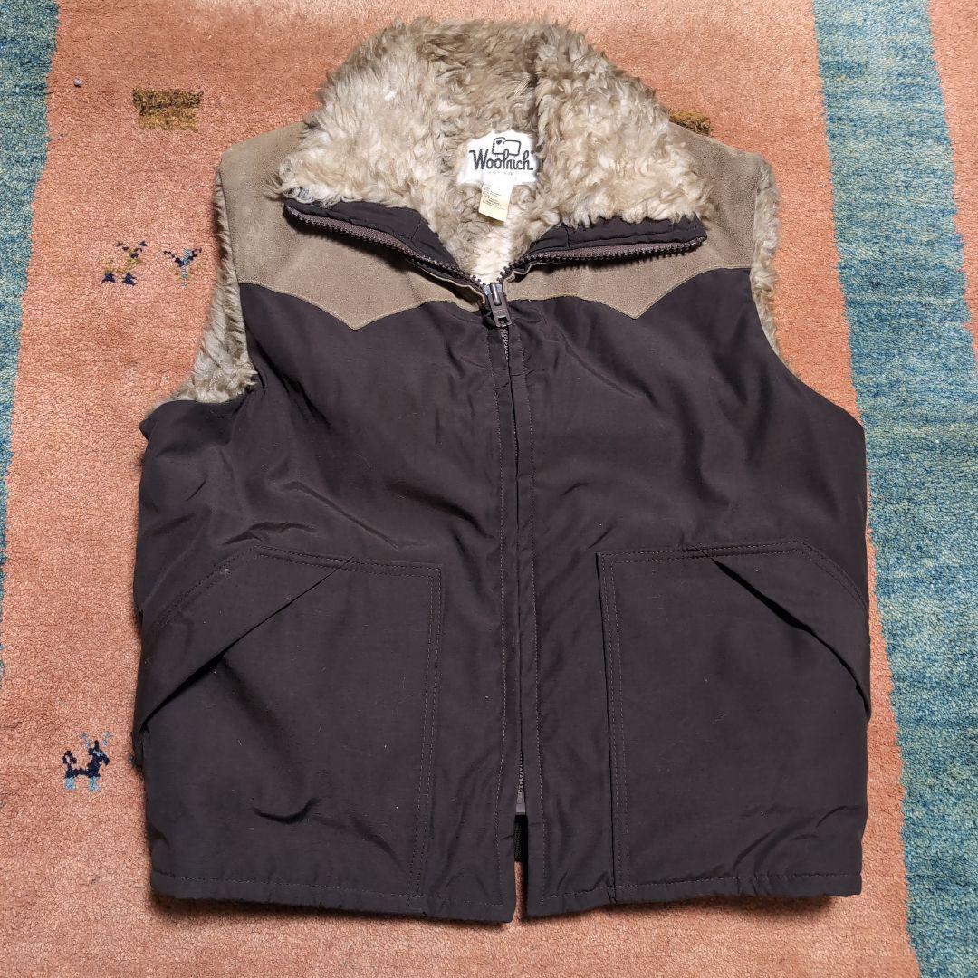 80s Woolrich ファーベスト 楽天市場】80年代 USA製 WOOLRICH ウールリッチ ウルフ ベスト 防寒