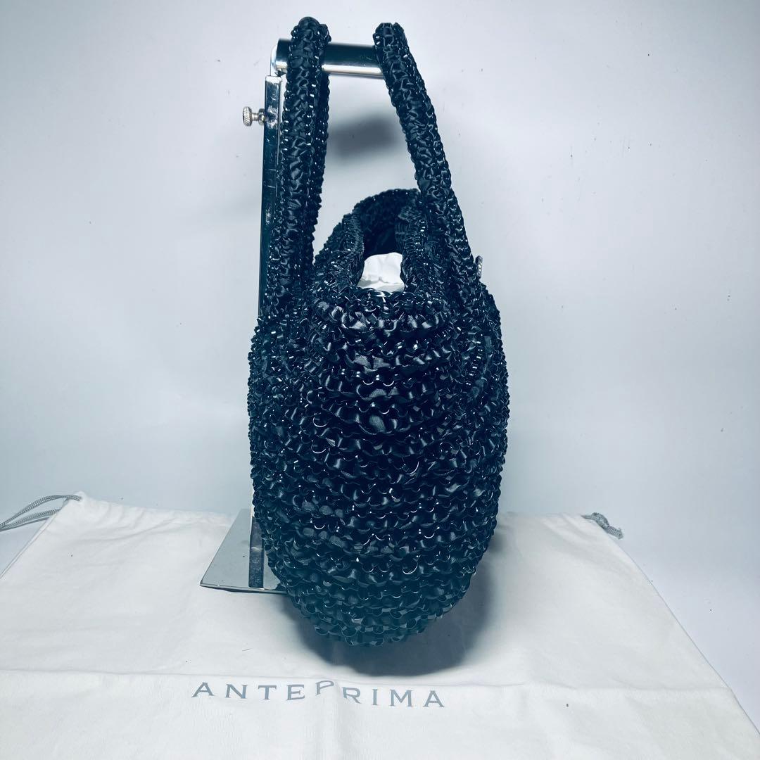未使用級◇アンテプリマ ワイヤー ハンドバッグ◇ブラック