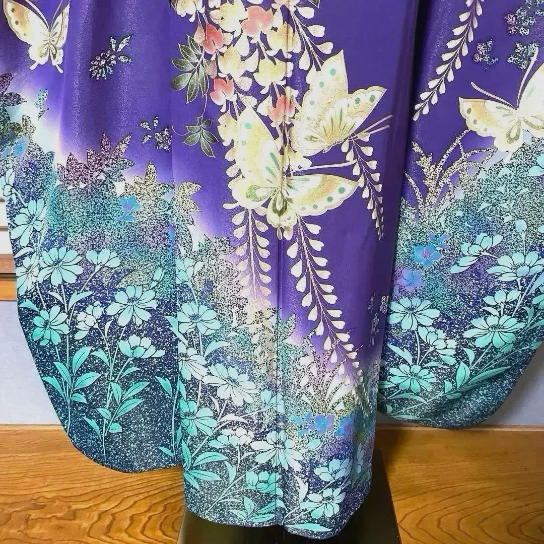 振袖フルセット 高身長 金通し 手描き友禅 成人式振袖 振袖 裄丈71