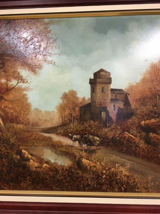 油絵原画 直筆(手描き)肉筆画 イタリアの画家オノフリオの通販はau PAY