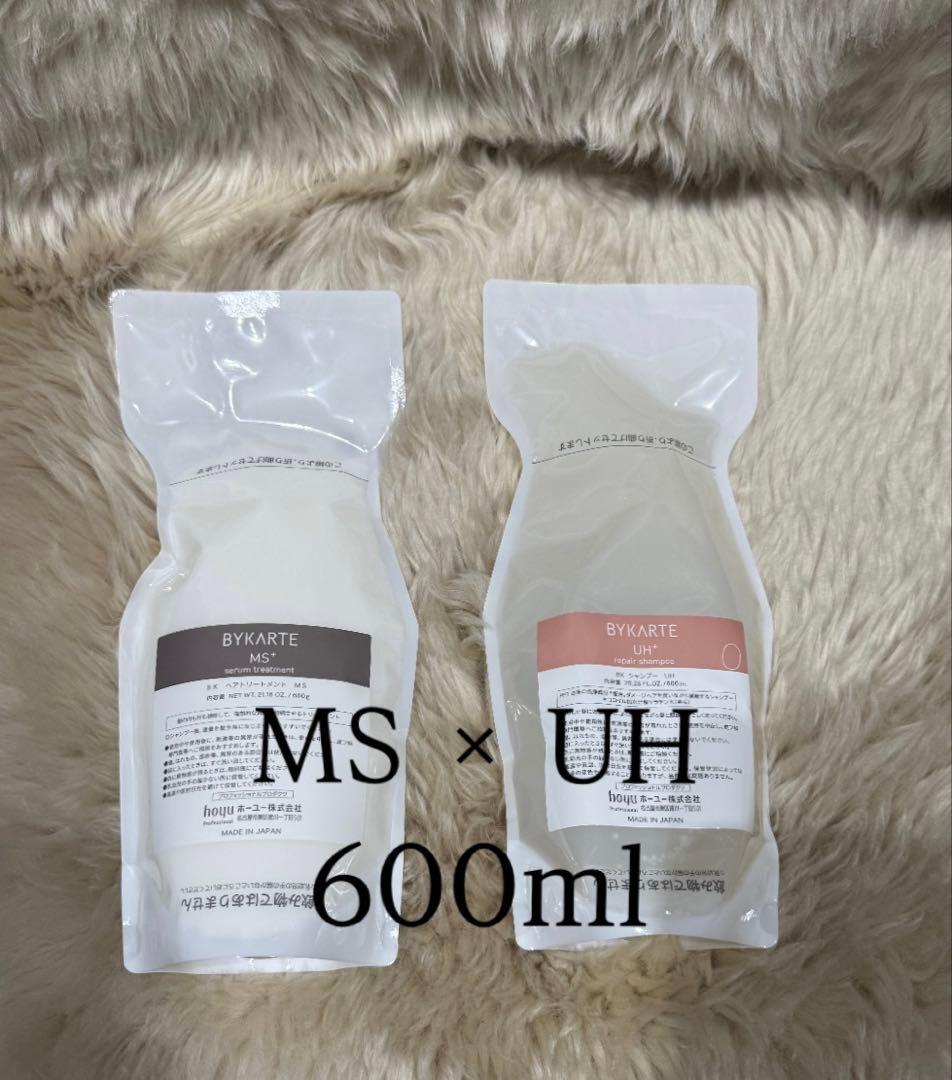 バイカルテ　UHシャンプー600ml+MSトリートメント600g レフィル Amazon | ホーユー バイカルテ リペアシャンプー UH+ 600ml レフィル
