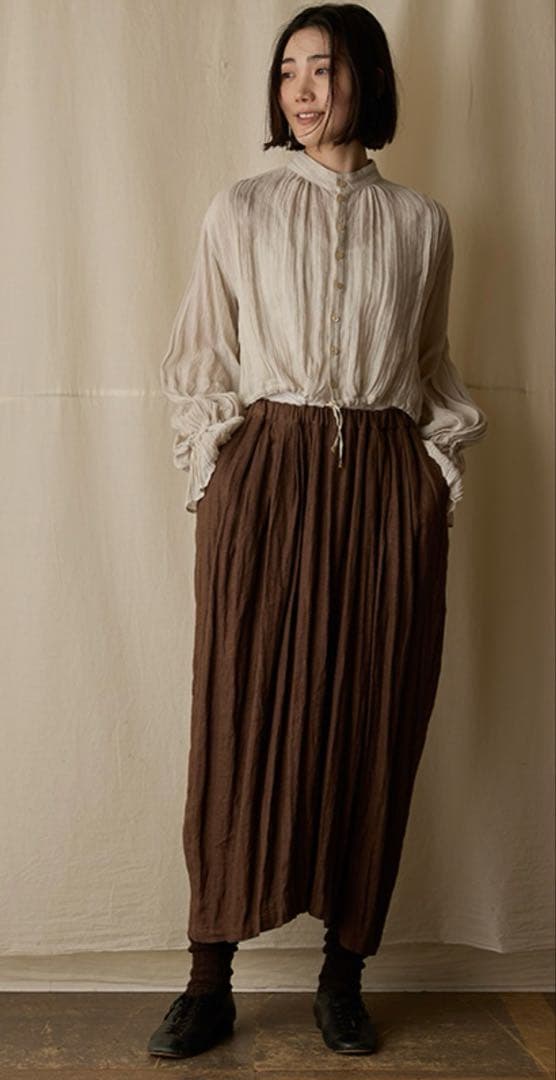 2025aw suzuki takayuki ピンタックボレロ ブラウン - メルカリ