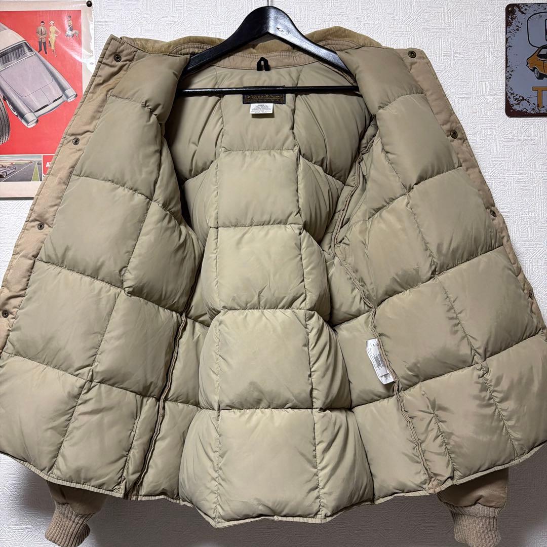 極上 70s スナップジャック エディーバウアー ダウンジャケット 黒タグ