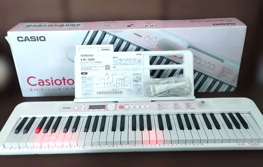 CASIOトーン【LK-320】光ナビゲーションキーボード - メルカリ