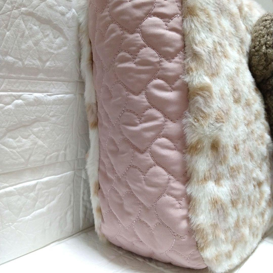 ニ*タ様 コヤンイサムチョン☆横長トートバッグ ユキヒョウファー