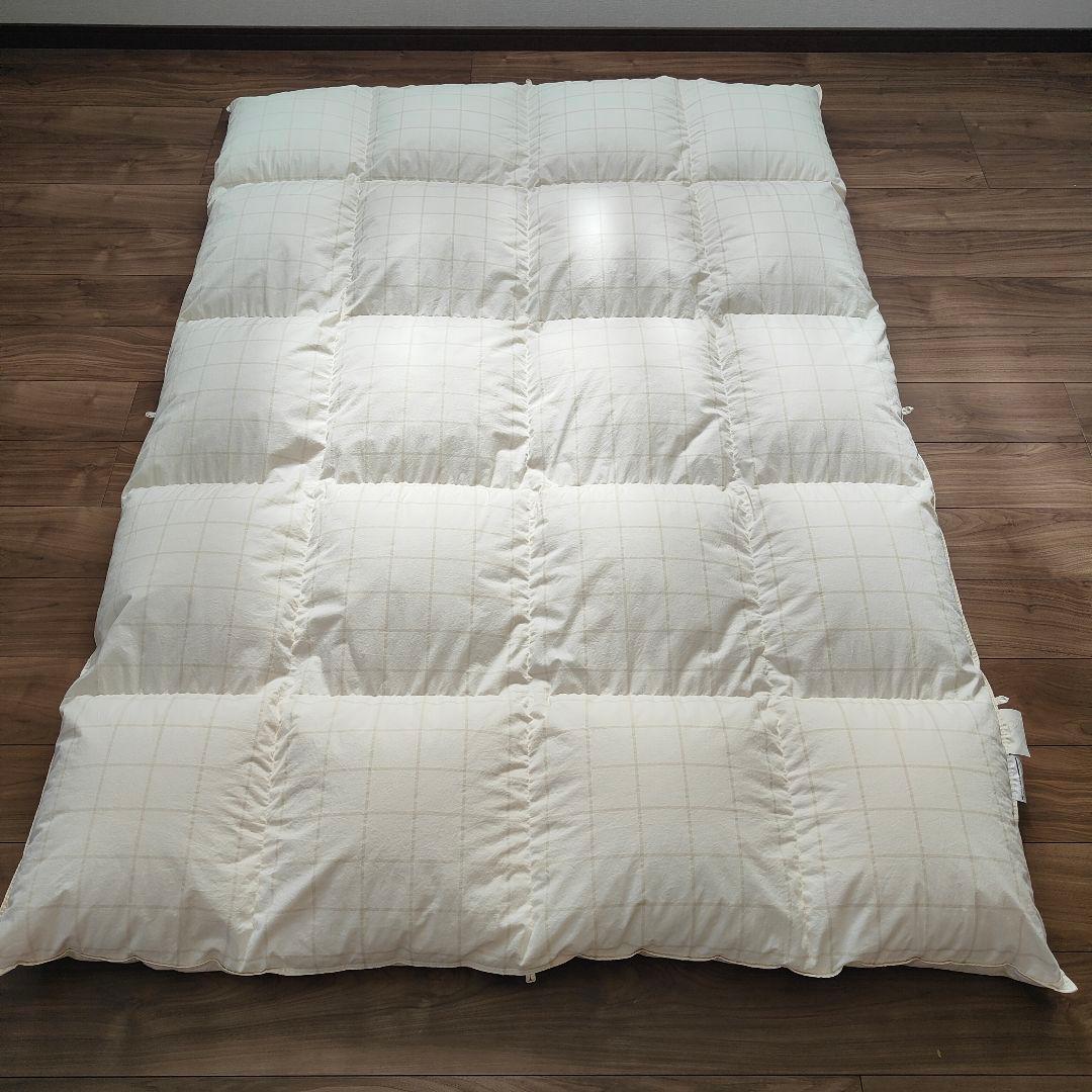 【日本製】西川リビング 綿100% ダウン90% フェザー10% 1.30kg
