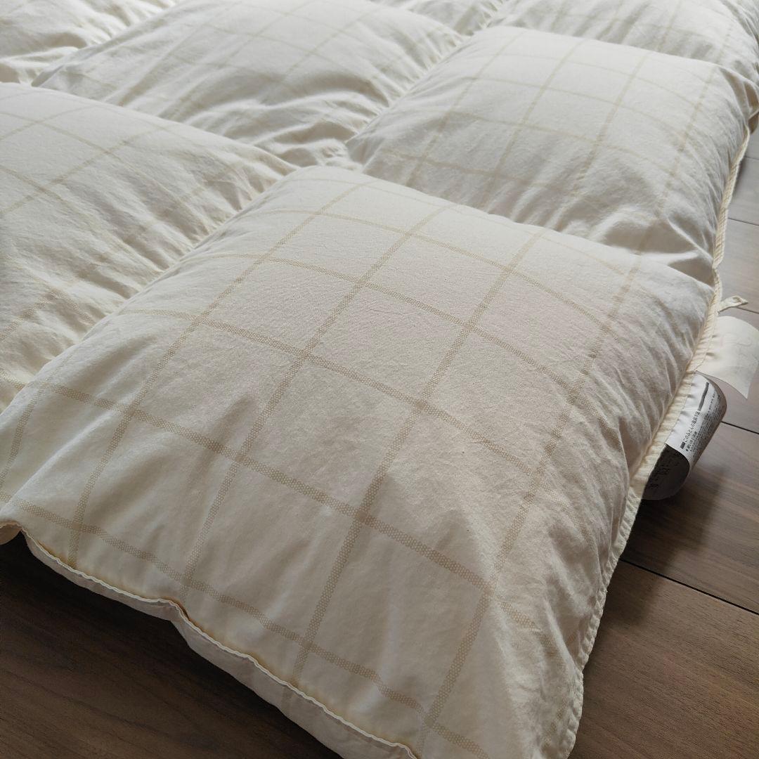 【日本製】西川リビング 綿100% ダウン90% フェザー10% 1.30kg