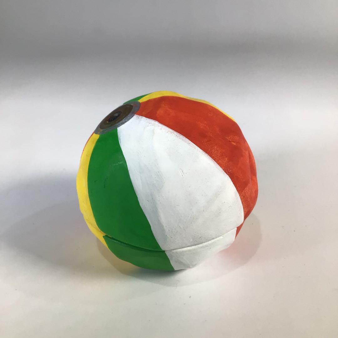 N609 香合 『北村雅耕造』『陶製』『紙風船香合』 共箱 茶道具