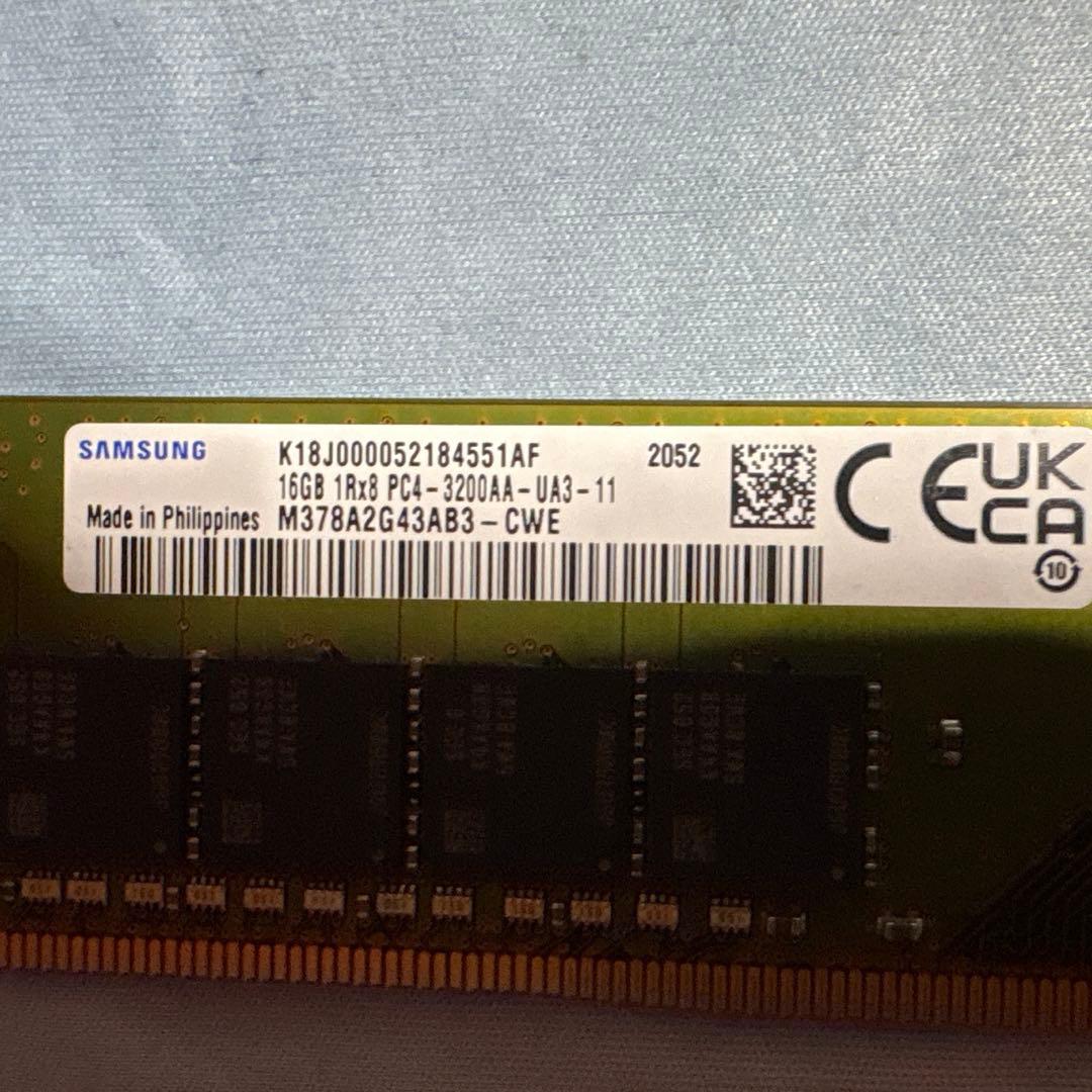 Samsung DDR4 3200 16GB ×2 計 32GB 動作確認済 - メルカリ