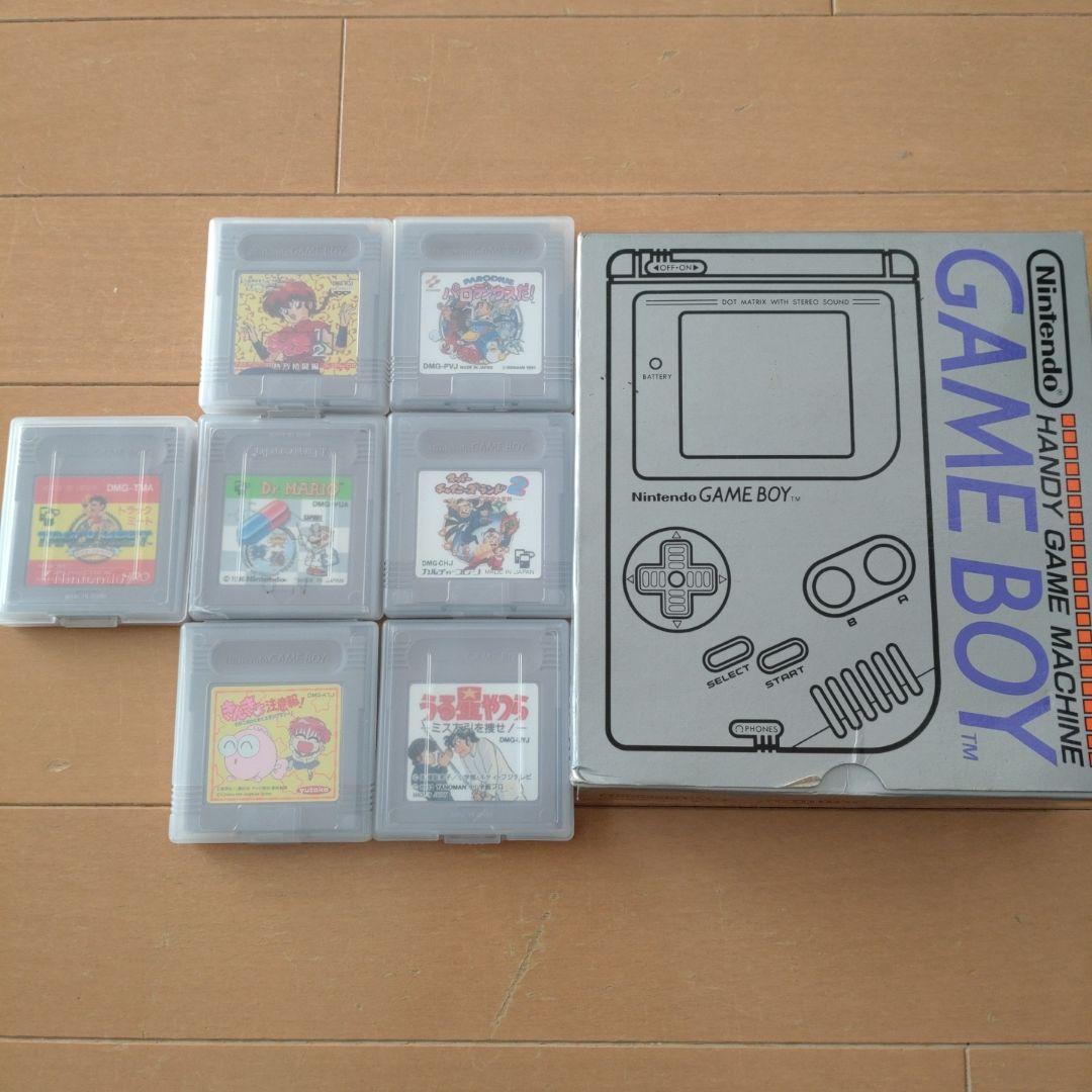 Nintendo 初代ゲームボーイ本体＋ソフト7個 - メルカリ