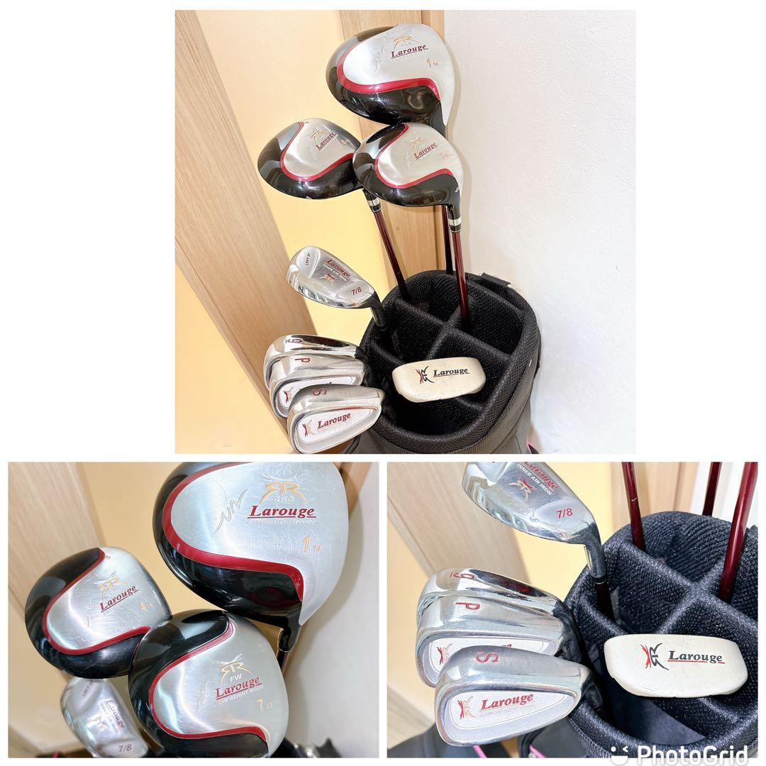 美品】LAROUGE レディース 8本 初心者ゴルフクラブセット FLEX・L