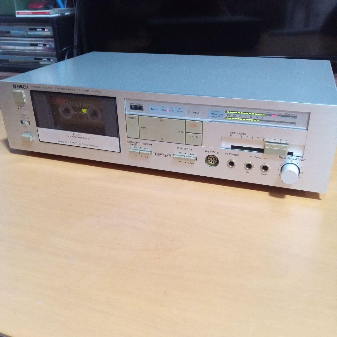 YAMAHA K-500 カセットデッキ 昭和レトロ 再生ok - メルカリ