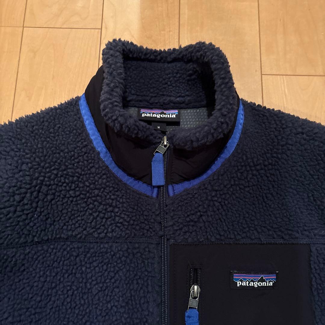 patagonia ネイビー フリースベスト Mサイズ - メルカリ