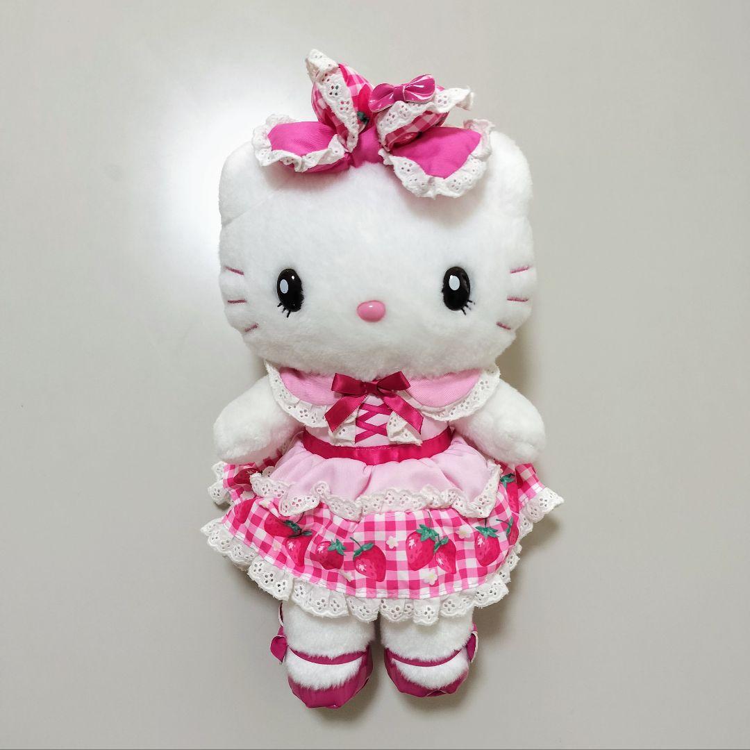 USJ限定 ハローキティ ぬいぐるみ いちご ストロベリー ドレス - メルカリ
