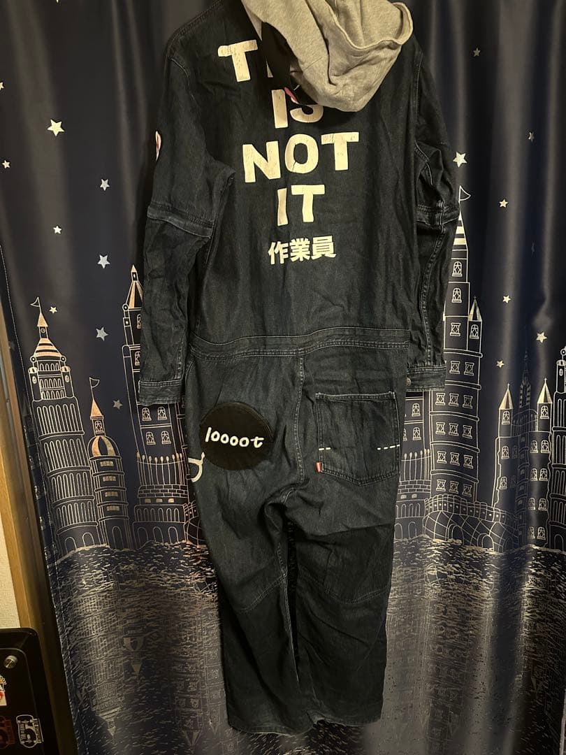 PUNK DRUNKERS ツナギ ザリガニワークス ツナギ デニム XL