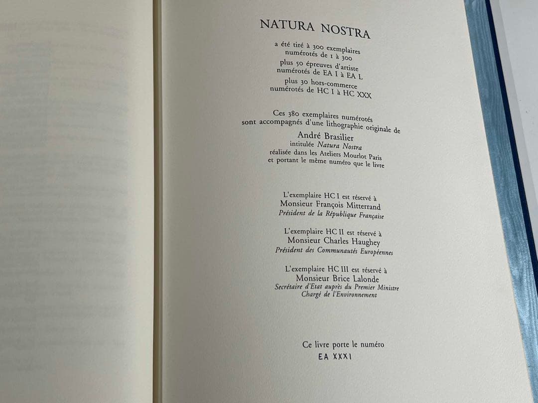 洋書 NATURA NOSTRA 限380 ブラジリエ画 革装幀 三方金 - メルカリ