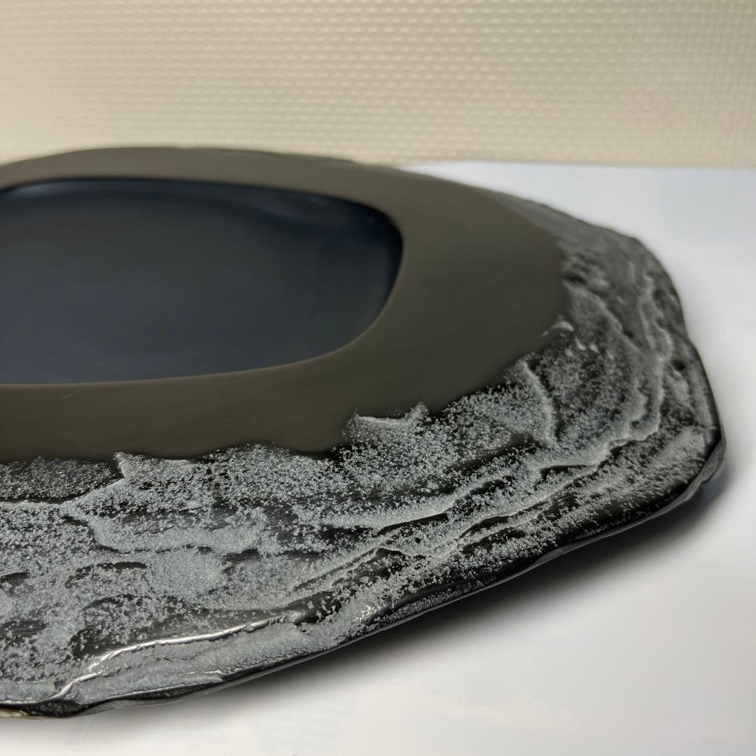 ⭕️デカイ　長崎県対馬　希少　超大型若田硯　年輪様な石紋綺麗　5kg超え　椿竜山