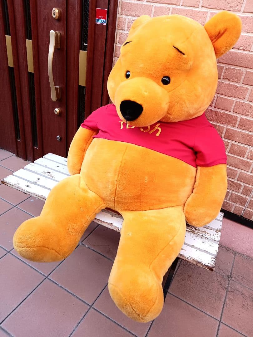 日本に3つだけの限定品！特大プーさん 美品 ぬいぐるみ 希少品 150cm