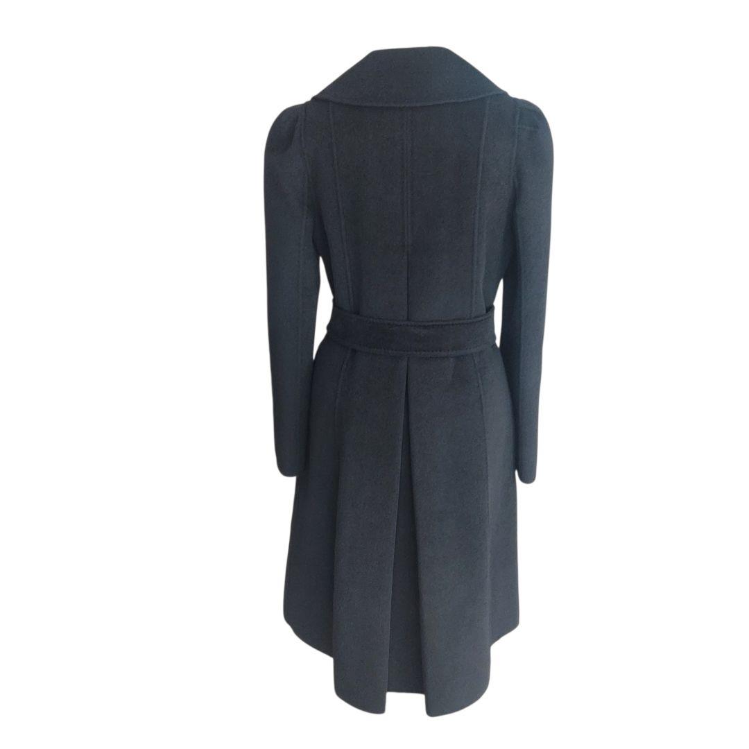 美品✨EPOCA アンゴラカシミヤウールコート 40 ベルト Aライン 黒