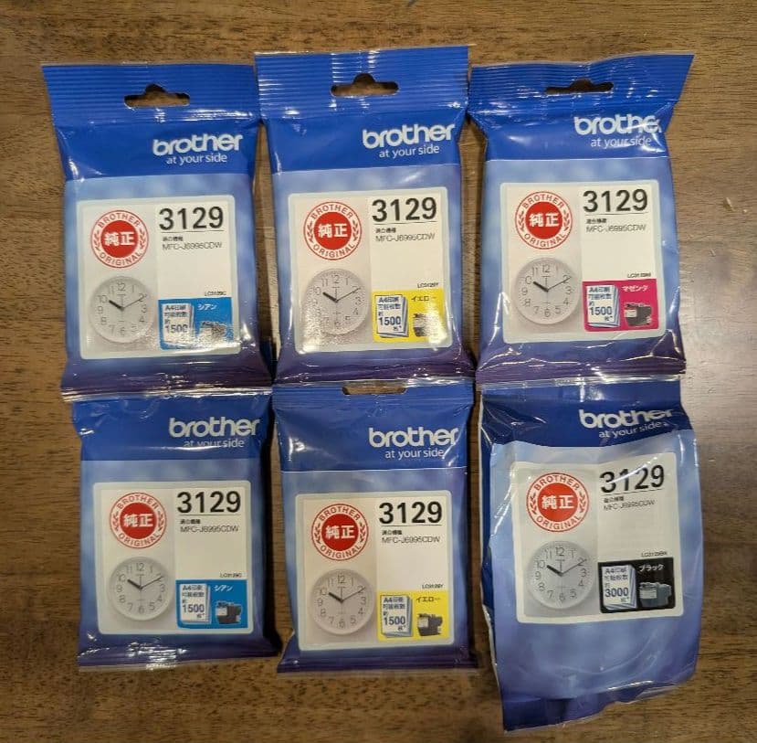 新品！お得！Brother純正インクカートリッジ 6個セット - メルカリ