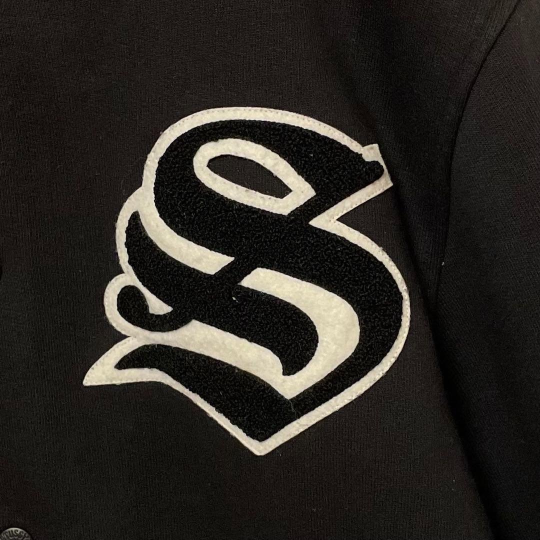 461【人気Lサイズ】ステューシー♤刺繍ビッグロゴ スウェット