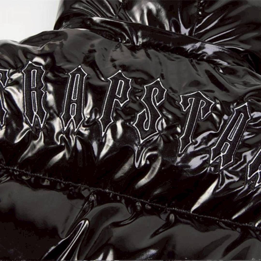 Trapstar ダウンジャケット ブラック メンズ レディース 光沢 L - メルカリ