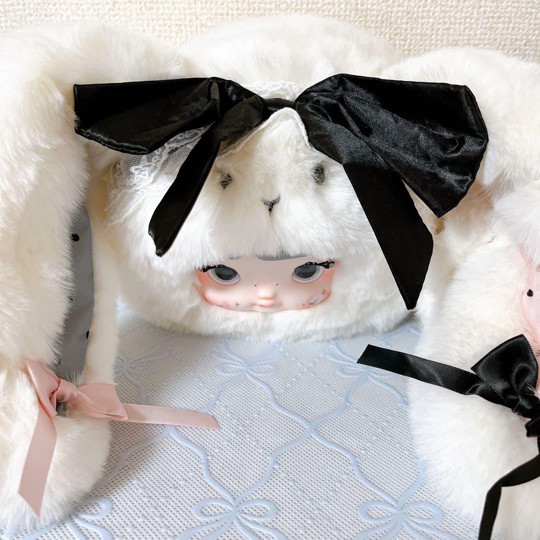 nommi ノミ バッグ 白 うさぎ ぬいぐるみ かばん - メルカリ