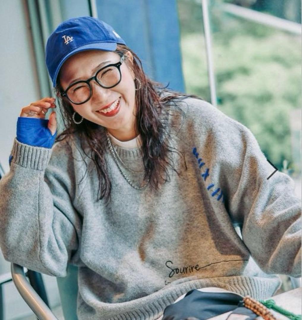 新品】ニコアンド be with M Misayo配色ドルプルオーバー グレー